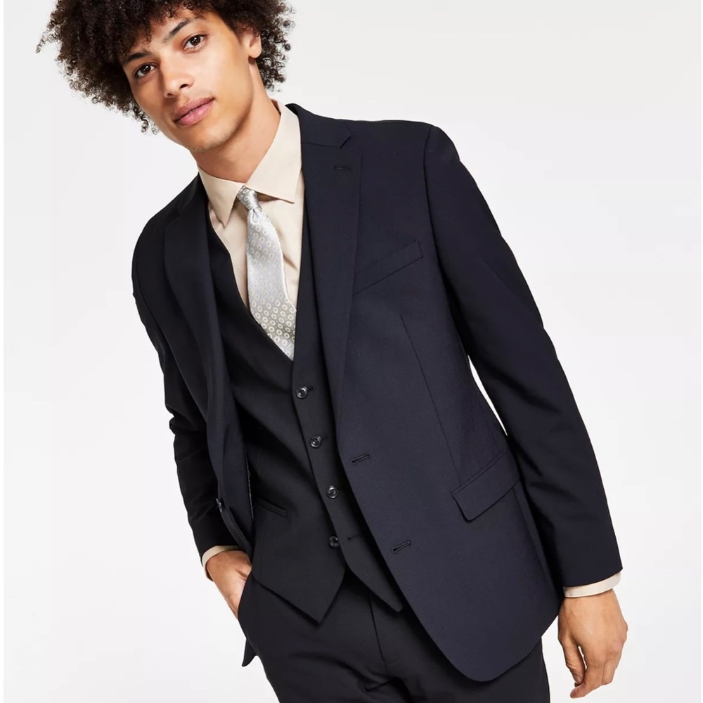 Slim Fit Bar III Wool Suit Jacket